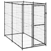 Outdoor Dog Kennel Steel 43.3"x86.6"x70.9"