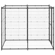 Outdoor Dog Kennel Steel 43.3"x86.6"x70.9"