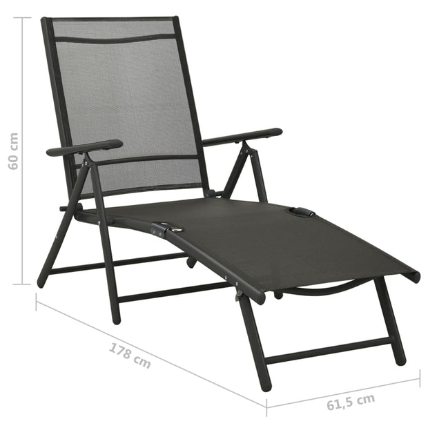 9 Piece Patio Lounge Set Black and Anthracite