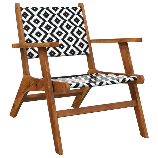 Patio Chairs 2 pcs Solid Acacia Wood