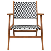 Patio Chairs 2 pcs Solid Acacia Wood