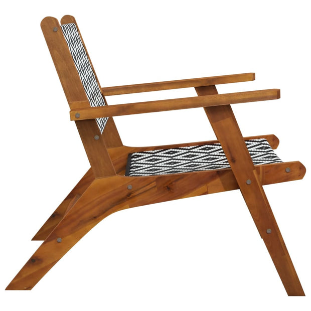 Patio Chairs 2 pcs Solid Acacia Wood