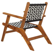 Patio Chairs 2 pcs Solid Acacia Wood