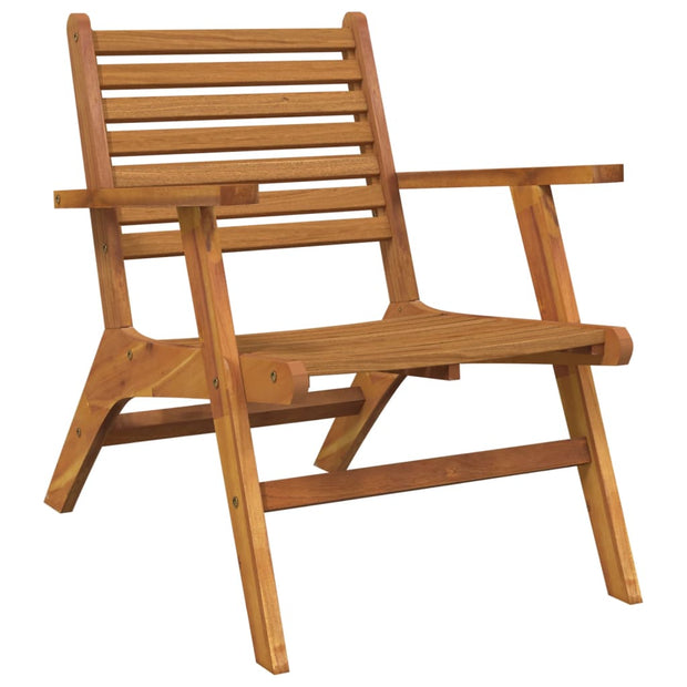 Patio Chairs 2 pcs Solid Acacia Wood