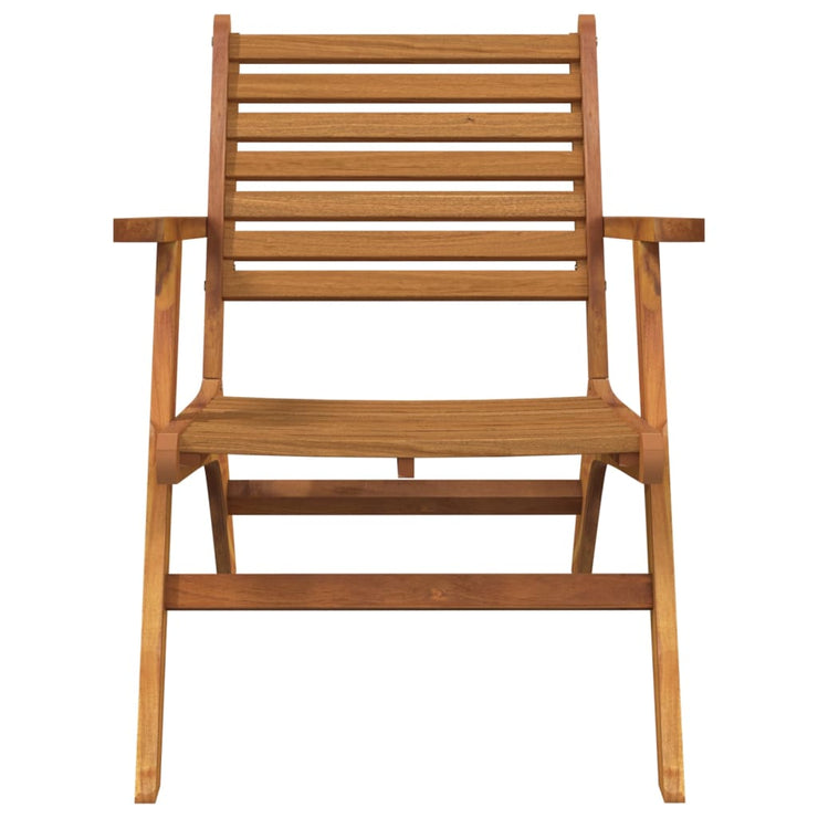 Patio Chairs 2 pcs Solid Acacia Wood