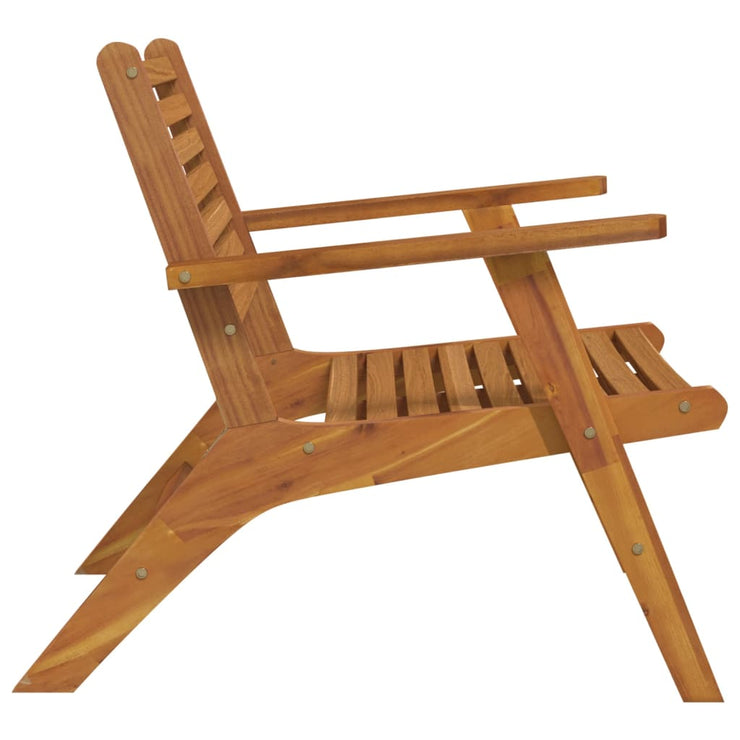 Patio Chairs 2 pcs Solid Acacia Wood