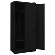 Wardrobe Black 31.5"x19.7"x70.9" Steel