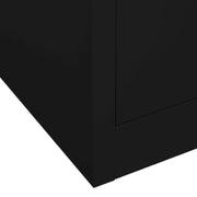 Wardrobe Black 31.5"x19.7"x70.9" Steel