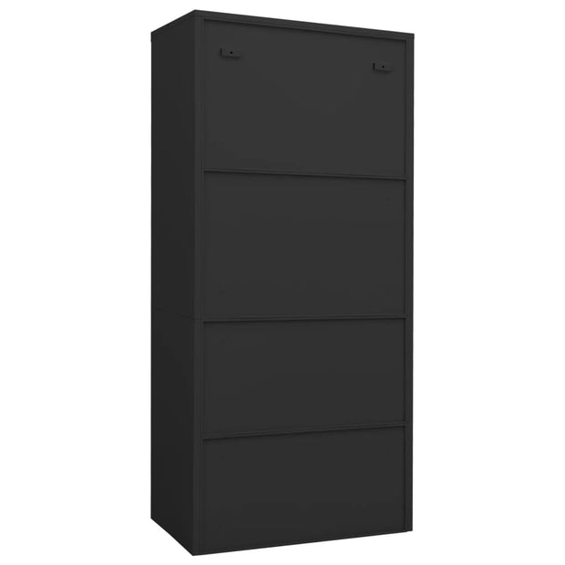 Wardrobe Anthracite 31.5"x19.7"x70.9" Steel