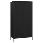 Wardrobe Black 35.4"x19.7"x70.9" Steel