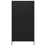 Wardrobe Black 35.4"x19.7"x70.9" Steel