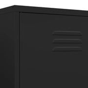 Wardrobe Black 35.4"x19.7"x70.9" Steel