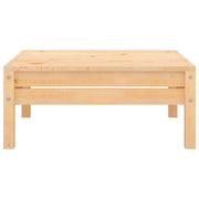 Patio Footstool Solid Wood Pine