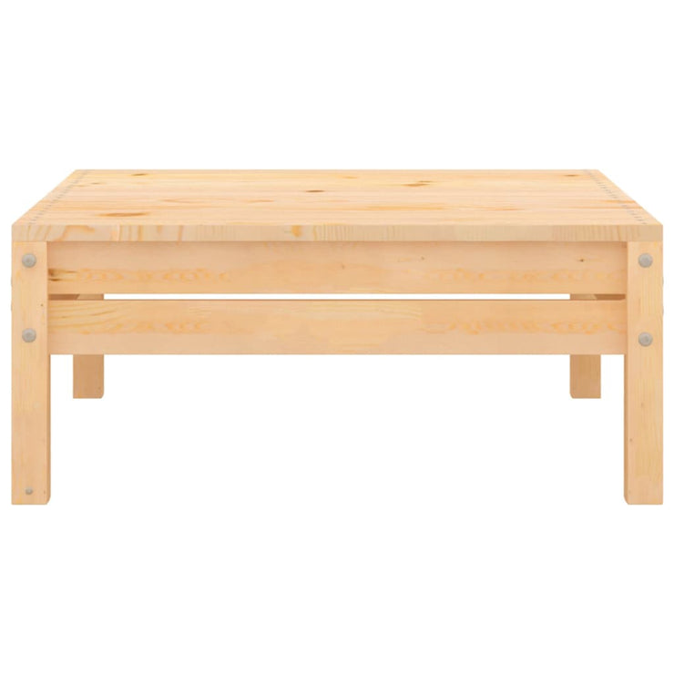 Patio Footstool Solid Wood Pine