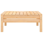 Patio Footstool Solid Wood Pine