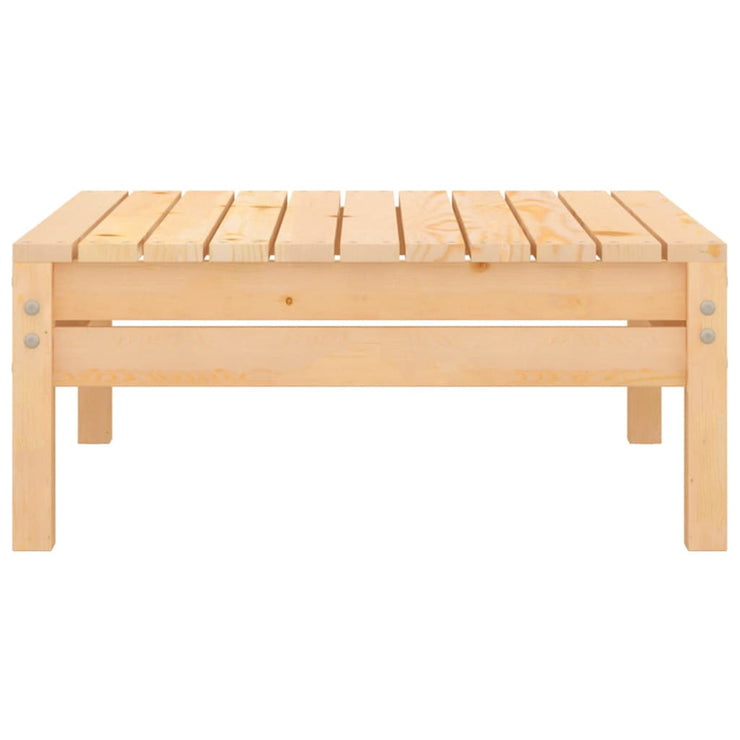 Patio Footstool Solid Wood Pine