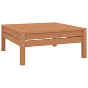 Patio Footstool Honey Brown Solid Wood Pine