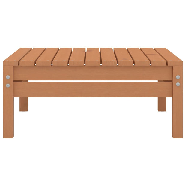 Patio Footstool Honey Brown Solid Wood Pine