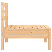 Patio Middle Sofas 2 pcs Solid Wood Pine