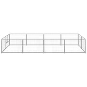 Dog Kennel Silver 86.1 ft² Steel