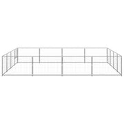 Dog Kennel Silver 172.2 ft² Steel