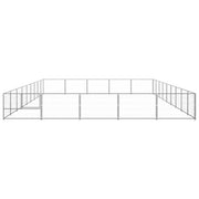 Dog Kennel Silver 484.4 ft² Steel