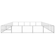 Dog Kennel Silver 538.2 ft² Steel