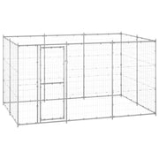 Outdoor Dog Kennel Galvanized Steel 78.1 ft²