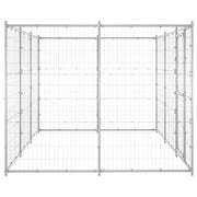 Outdoor Dog Kennel Galvanized Steel 78.1 ft²