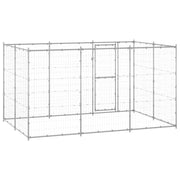 Outdoor Dog Kennel Galvanized Steel 78.1 ft²