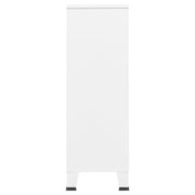 Industrial Wardrobe White 26.4"x13.8"x42.1" Steel