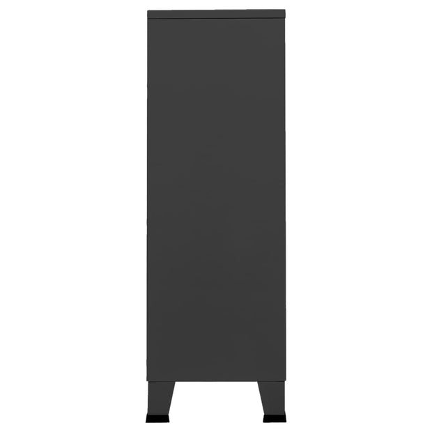 Industrial Wardrobe Anthracite 26.4"x13.8"x42.1" Steel