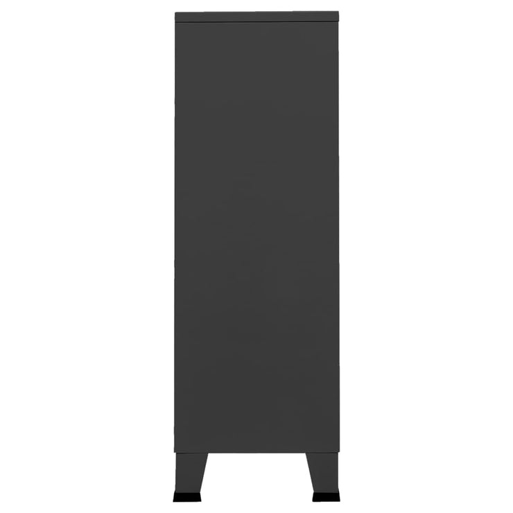 Industrial Wardrobe Anthracite 26.4"x13.8"x42.1" Steel