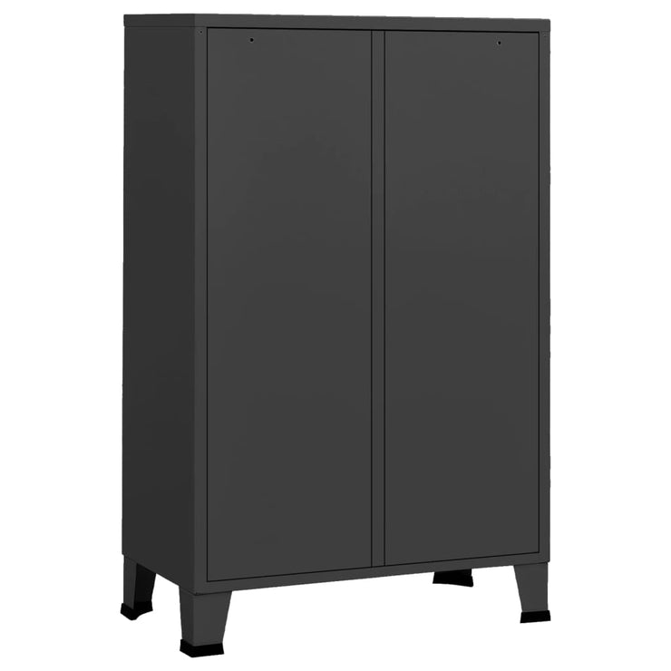 Industrial Wardrobe Anthracite 26.4"x13.8"x42.1" Steel