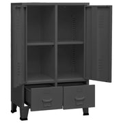 Industrial Wardrobe Anthracite 26.4"x13.8"x42.1" Steel