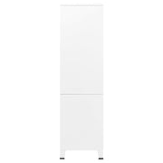 Industrial Wardrobe White 35.4"x19.7"x70.9" Metal