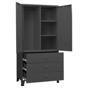 Industrial Wardrobe Anthracite 35.4"x19.7"x70.9" Metal