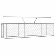 Outdoor Dog Kennel with Roof 157.5"x39.4"x59.1"