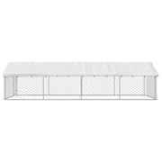 Outdoor Dog Kennel with Roof 236.2"x118.1"x59.1"