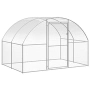 Outdoor Chicken Coop 9.8'x13.1'x6.6' Galvanized Steel