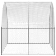 Outdoor Chicken Coop 9.8'x19.7'x6.6' Galvanized Steel