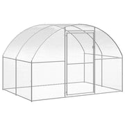 Outdoor Chicken Coop 9.8'x26.2'x6.6' Galvanized Steel