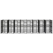 Outdoor Dog Kennel Steel 158.8 ft²