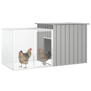 Chicken Cage Gray 78.7"x35.8"x39.4" Galvanized Steel