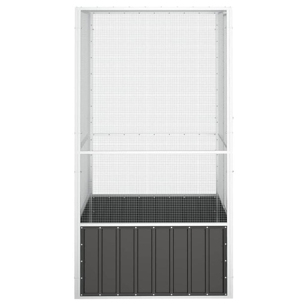 Bird Cage Anthracite 43.7"x42.1"x83.3" Galvanized Steel