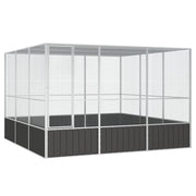 Bird Cage Anthracite 119.1"x127.8"x83.3" Galvanized Steel