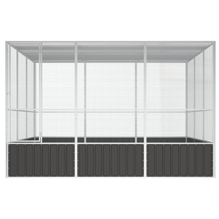 Bird Cage Anthracite 119.1"x127.8"x83.3" Galvanized Steel