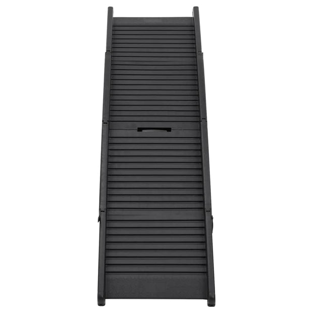 Folding Dog Ramp Black 60.2"x15.7"x4.9" Plastic