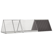 Rabbit Cage Anthracite 119.1"x31.7"x28" Galvanized Steel