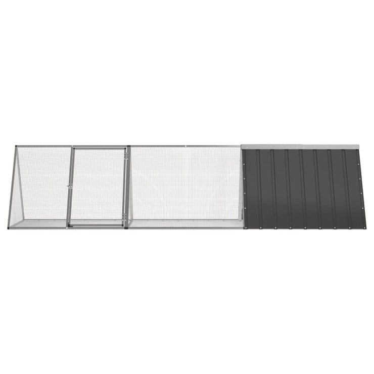 Rabbit Cage Anthracite 119.1"x31.7"x28" Galvanized Steel